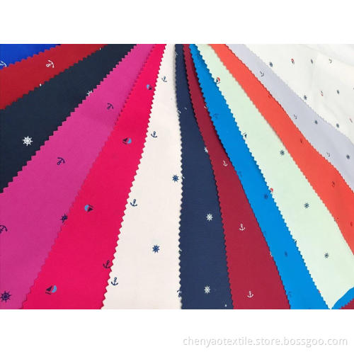 Cotton Stretch Plain Pigment Printed Fabric